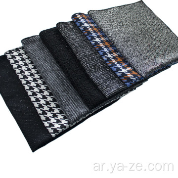 Tweed Wool Houndstooth Fabric للنساء ملابس